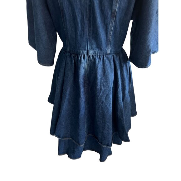 STATEMENTS BY ESTHER Denim Modest A Line Dress Size Medium - Picture 5 of 10